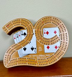 29 Cribbage Board With Hawaiian Playing Cards