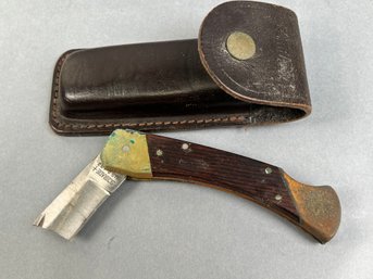 Vintage Schrade Switch Knife And Holder