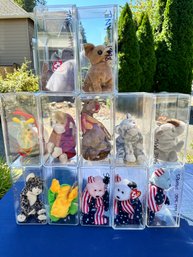 Twelve Beanie Babies Spangle Scorch And More