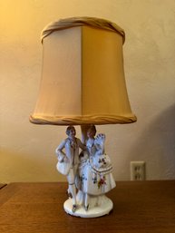 Vintage Porcelain Man And Woman Figural Lamp *Local Pick-Up Only*
