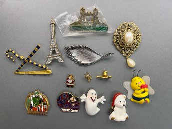 Misc. Pins - Costume, Holiday, Advertisement