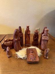 11 Piece Olive Wood Nativity Scene Made In Israel  *Local Pick-Up Only*