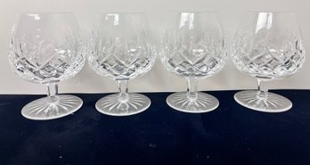 4 Waterford Lisemore Brandy Snifter Glasses 5 Inch.