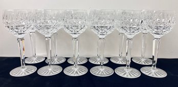 Set Of 12 Waterford Maeve 7.25 Inch Wine Goblets.