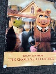 1984 The Kermitage Collection Poster Featuring Miss Piggy And Kermit.