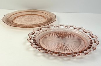 Vintage Depression Glass Pink Plates *local Pick Up Only*