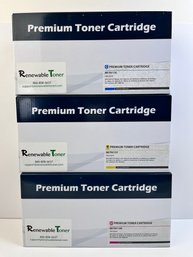 3 Premium Toner Cartridges By Renewable Toner.