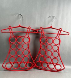 2 Scarf Hangers Velvet Lined