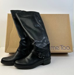 Womens Me Too Arctic Black Leather Boots