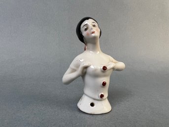 Vintage Made In Germany Porcelain Half Doll.