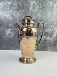 Large EPNS Engraved Cocktail Shaker  *Local Pickup Only*