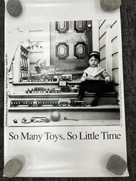 Poster Of A Boy Playing With His Toys From 1904. *Local Pickup Only*
