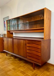 MCM Teak Hutch Sideboard