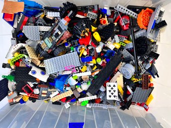 Lot Of Legos In A 22 X13 X 12 Bin.