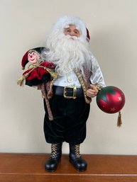 Holiday Santa With Toy & Ornament