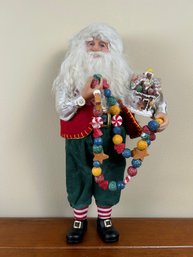 Holiday Santa With Gingerbread And Candy