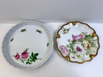 Christenholm Casserole And A Limoges 8.5 Plate.
