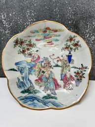 Vintage Chinese Footed Plate