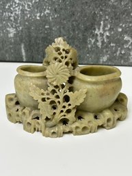 Vintage Hand Carved Soapstone Vase