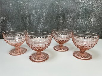 Vintage Depression Glass Pink Dessert Bowls *Local Pick Up Only*