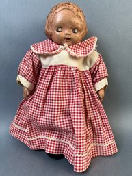 Antique Composite Campbells Kid Doll From The 1920s.
