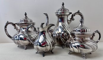 Silver-plate Tea Set.