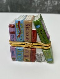Small Book Stack Trinket Box