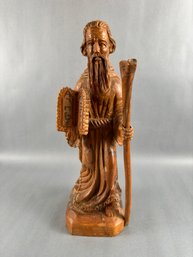 Wood Carving Of Moses