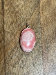 Pink Stone Oval Pendant *LOCAL PICKUP ONLY - NO SHIPPING*