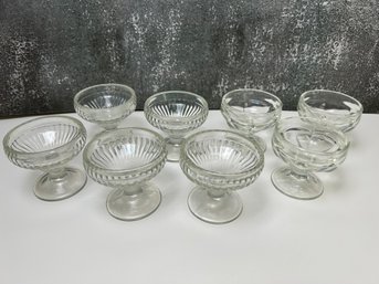 Vintage Clear Glass Dessert Bowls *Local Pick Up Only*