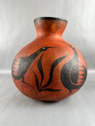 Vintage Native Gourd Vessel - New Mexico - Signed