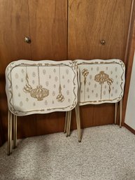 Set Of Four Vintage Metal TV Trays *Local Pick-Up Only*