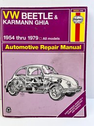 Haynes Manual, Volkswagon Beetle And Karmen Ghia.