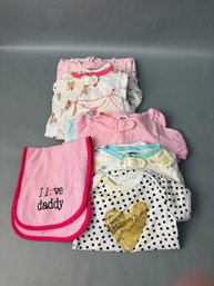 Lot Of Stained Baby Clothes - O To 3 Mos
