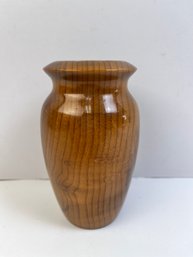Myrtlewood Vase With Insert.