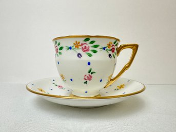 Rose Crown China Cup And Saucer