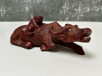 Vintage Chinese Ox Water Buffalo Sculpture Figurine