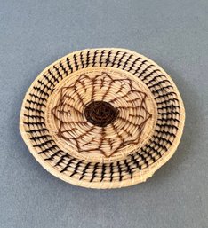 Hand Made Native American Woven Small Plate.