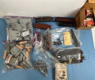 Lot Of Model Train Parts And Track.