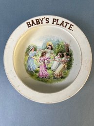 Antique Babys Plate.