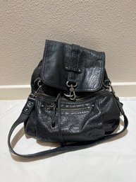 Black Leather Small Backpack ~ The Sak