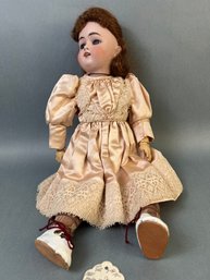 Antique Porcelain Head German Made Doll By Kestner.