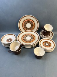 Vintage Late 60s Early 70s Dinner Setting For 6.