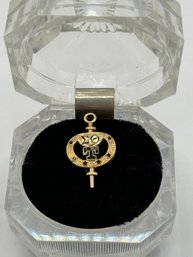 10k Gold Greek Row Pin/pendant