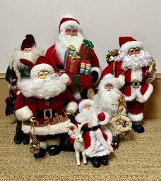 Grouping Of Santas ~ Lot Of 7