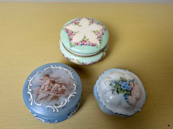 Lot Of Three Vintage Trinket Boxes *Local Pick-Up Only*