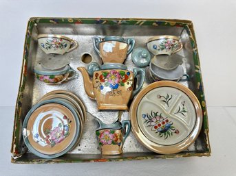 Lusterware Toy Tea Set Made In Japan