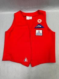 Red Camp Fire Vest - Large