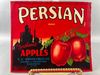 Vintage Original Fruit Crate Label.