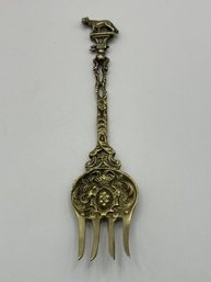 Gold Tone Decorative Fork